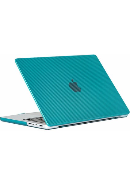 Macbook Air 13 2020 A2337 M1 Işlemcili Koruma Karbon Kılıfı Hardcase Kapak