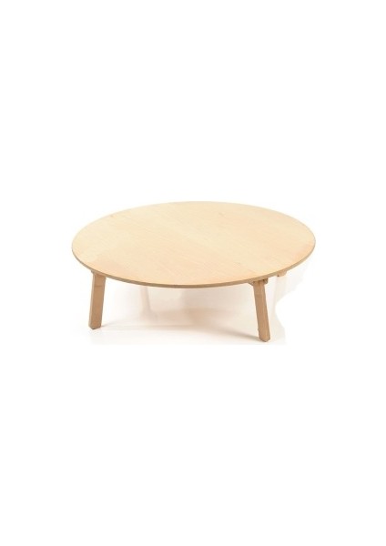 80 cm Ahşap Yer Sofrası Natural Masa Ahşap Sofra