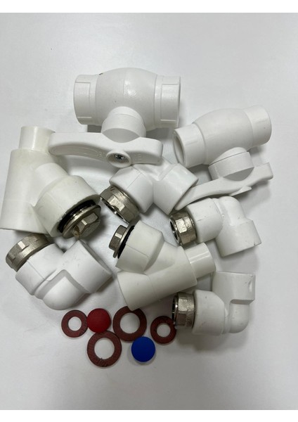 Kombi Montaj Seti Dirsekli Pp 8li Alt Bağlantı Seti fiyatları