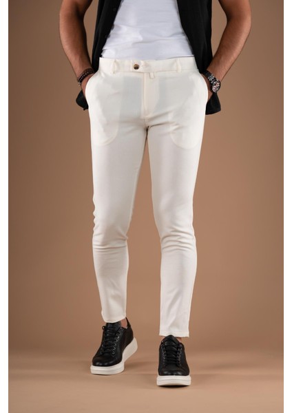 Slimfit Dar Paça Bilekten Astarsız Yazlık Ince Kumaş Erkek Spor Kumaş Pantolon fiyatları