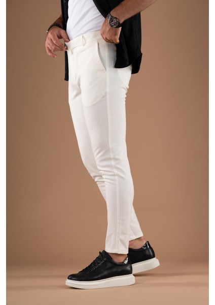 Slimfit Dar Paça Bilekten Astarsız Yazlık Ince Kumaş Erkek Spor Kumaş Pantolon modelleri