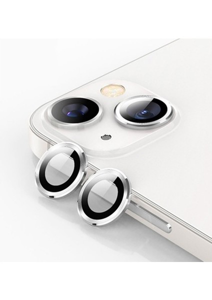 Apple iPhone 13 Mercek Lens Kamera Koruyucu Gri