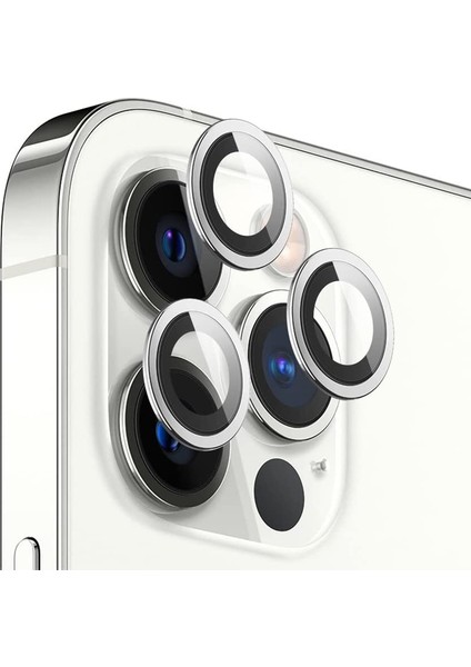 Apple iPhone 13 Pro Max Mercek Lens Kamera Koruyucu Gri modelleri
