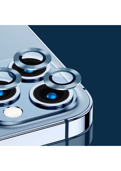 Apple iPhone 13 Pro Mercek Lens Kamera Koruyucu Sierra Mavi fırsatları