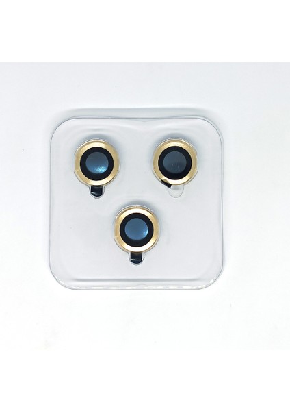 Apple iPhone 12 Pro Max Mercek Lens Kamera Koruyucu Gold