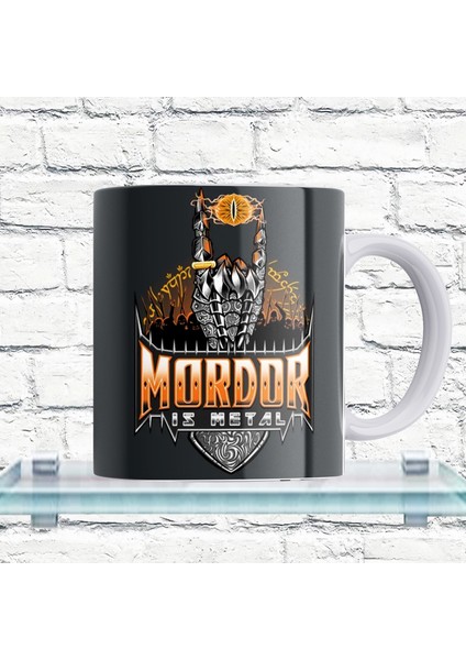 Lotr Yüzüklerin Efendisi Mordor Baskılı %100 Porselen Kupa