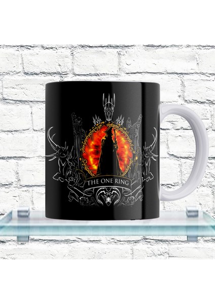 Lotr Yüzüklerin Efendisi Tek Yüzük Baskılı %100 Porselen Kupa