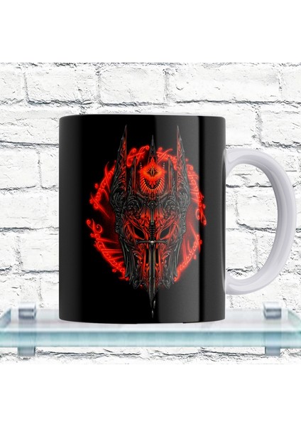 Lotr Yüzüklerin Efendisi Sauron Baskılı %100 Porselen Kupa
