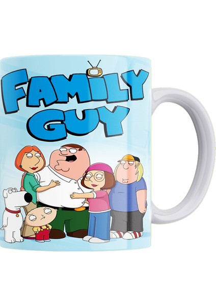 Family Guy Baskılı %100 Porselen Kupa