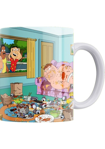 Family Guy Baskılı %100 Porselen Kupa
