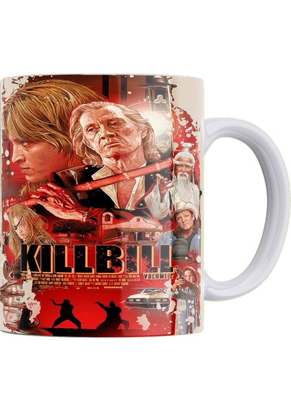 Kill Bill Baskılı %100 Porselen Kupa