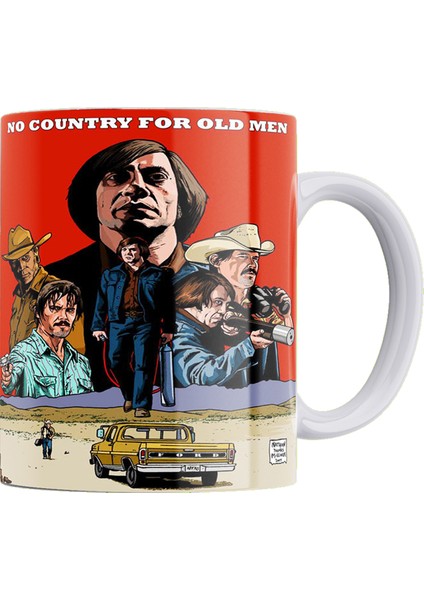 No Country For Old Man Baskılı %100 Porselen Kupa