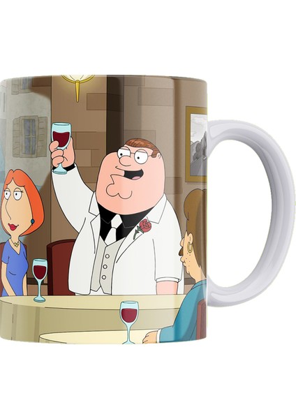 Family Guy Baskılı %100 Porselen Kupa