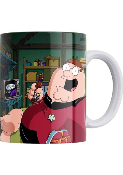 Family Guy Baskılı %100 Porselen Kupa