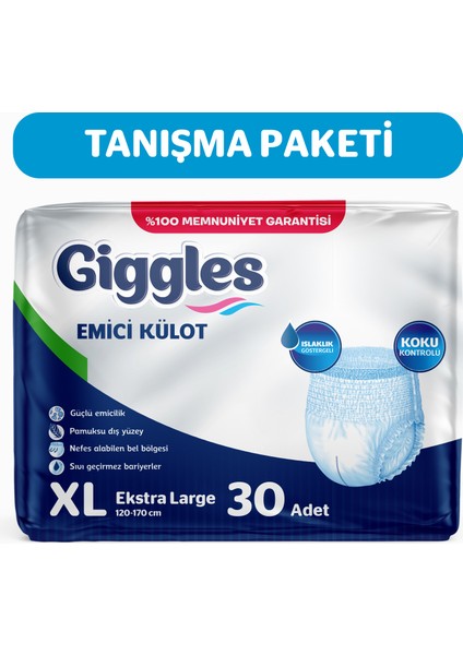 Yetişkin Emici Külot Ekstra Large 30'lu 1 Paket 30 Adet