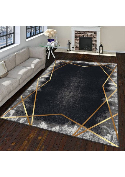 Dijital Baskı Yıkanabilir Kaymaz Taban Salon Halısı RVG0071-SD401