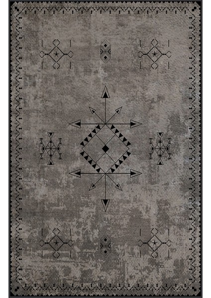 Dijital Baskı Yıkanabilir Kaymaz Taban Salon Halısı RVG0069-SD957