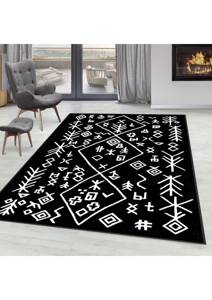 Dijital Baskı Yıkanabilir Kaymaz Taban Salon Halısı RVG0091-SD949
