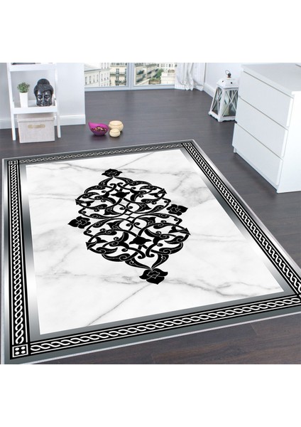 Dijital Baskı Yıkanabilir Kaymaz Taban Salon Halısı RVG0121-SD770