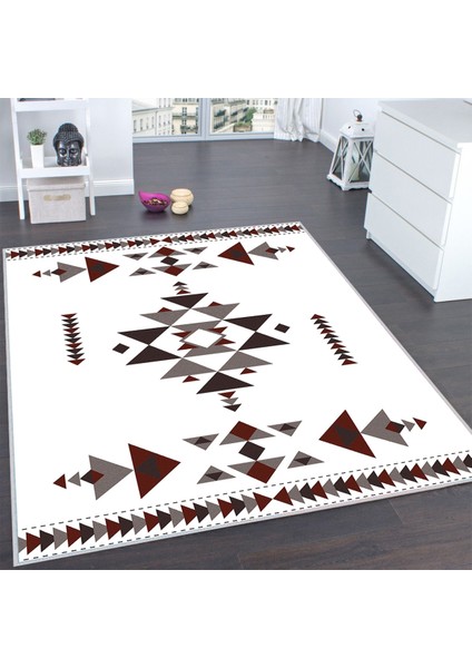 Dijital Baskı Yıkanabilir Kaymaz Taban Salon Halısı RVG0133-SD1062