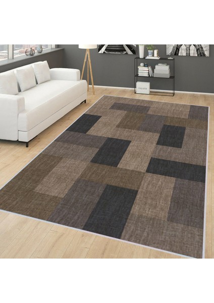 Dijital Baskı Yıkanabilir Kaymaz Taban Salon Halısı RVG0152-SD368