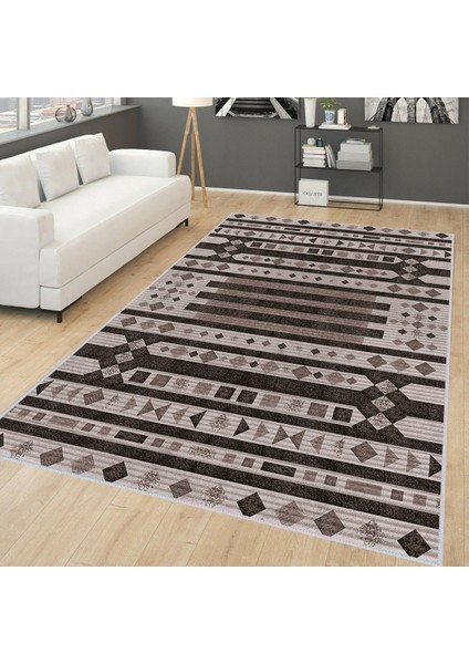 Dijital Baskı Yıkanabilir Kaymaz Taban Salon Halısı RVG0163-SD1116