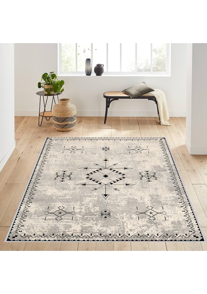 Dijital Baskı Yıkanabilir Kaymaz Taban Salon Halısı RVG0178-SD961