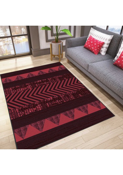 Dijital Baskı Yıkanabilir Kaymaz Taban Salon Halısı RVG0186-SD852