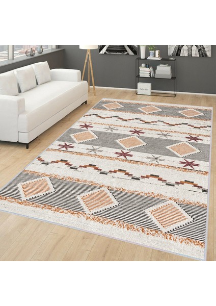 Dijital Baskı Yıkanabilir Kaymaz Taban Salon Halısı RVG0184-SM27