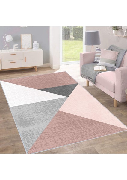 Dijital Baskı Yıkanabilir Kaymaz Taban Salon Halısı RVG0201-SD554