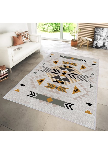 Dijital Baskı Yıkanabilir Kaymaz Taban Salon Halısı RVG0209-SD1103