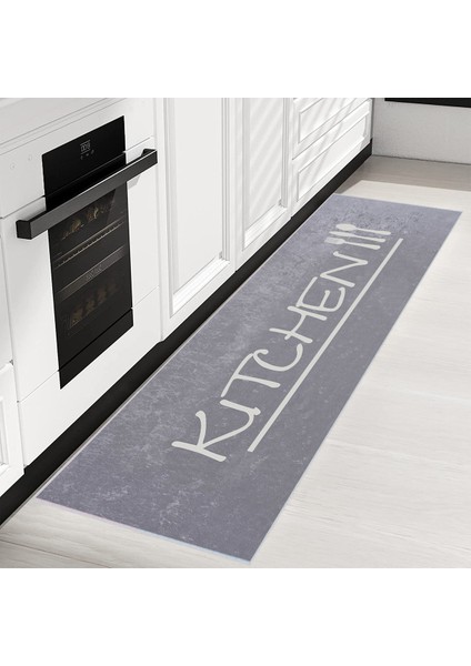 Dijital Baskı Yıkanabilir Kaymaz Taban Mutfak Halısı RVG2050-SD516