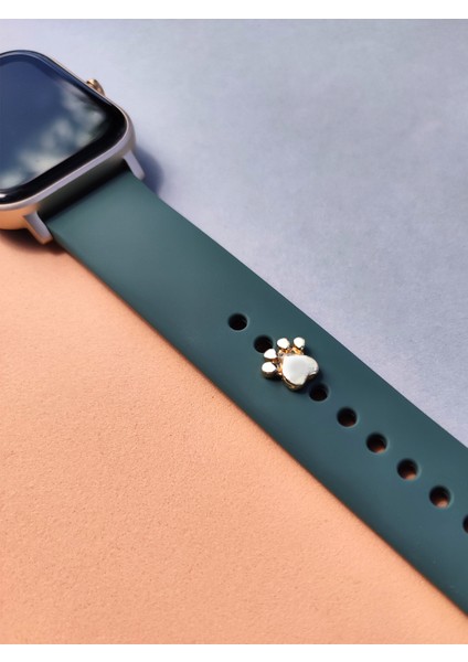 BP Tattoo Apple Watch Uyumlu Pati Figürlü Kordon Aksesuar Gold Charm