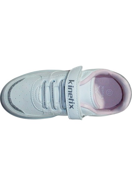 Beyaz Pembe Gümüş Cırtlı Sneakers Spor Ayakkabı fırsatları