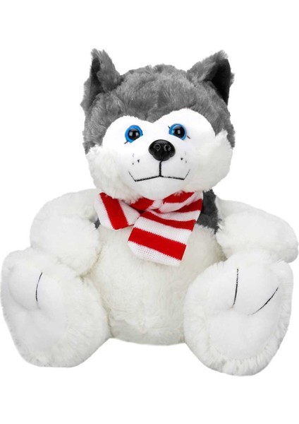 1030 Oturan Husky Atkılı Köpek 30 cm