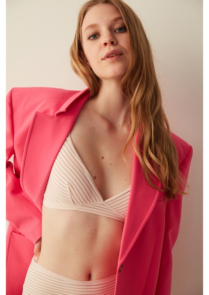#Hiççamaşırı Açık Pembe Balensiz Softness Nude Colors Sütyen