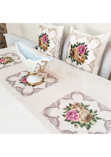 Çiçekli Desen Baskılı 3 Lü Kombin Set