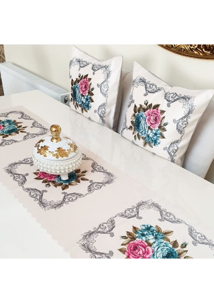 Çiçekli Desen Baskılı 3 Lü Kombin Set