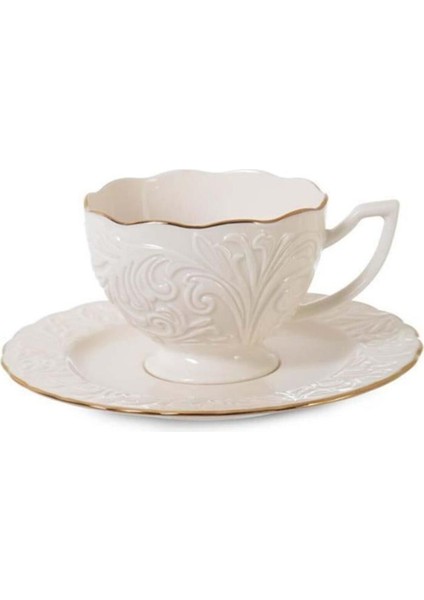 Porselen Çay Fincan Takımı Yaldızlı ROSEN-200 62611