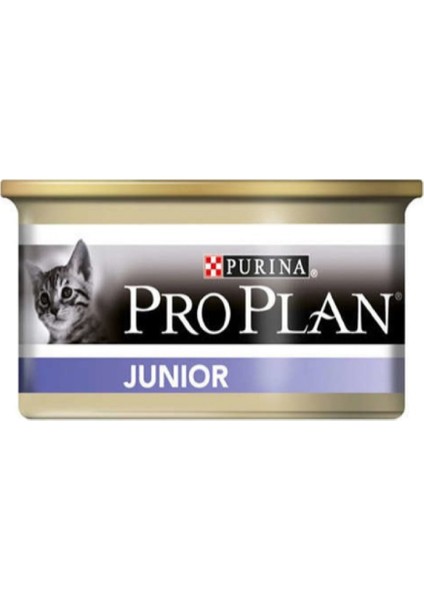 Proplan Junior Kitten Tavuklu Yavru Kedi Yaş Mama Konserve 12 Adet x 85 gr