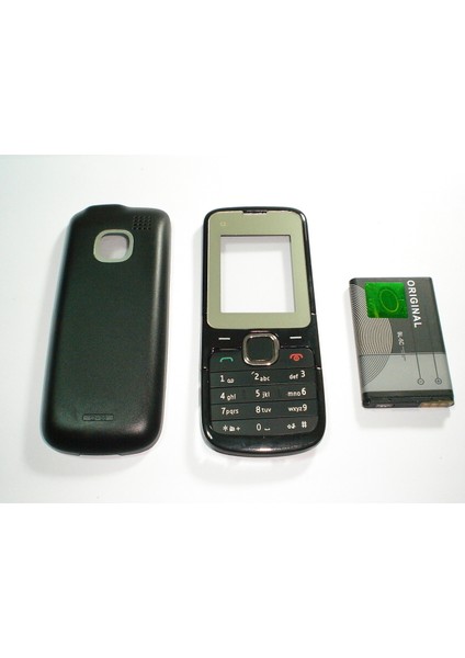 Nokia C2 C2-00 Kapak Tuş Takımı +Bl-5c Batarya, Sıfır