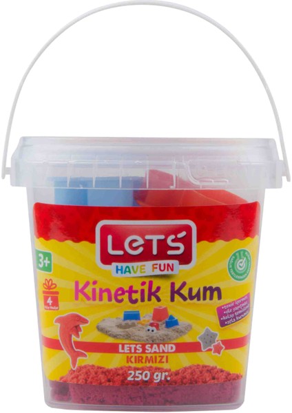 Let’s Kinetik Kum 250 gr Kırmızı / L-10189