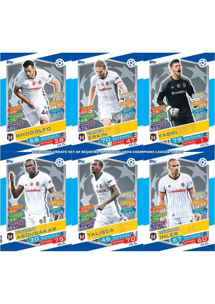 Champions League Beşiktaş Update Set 6 Kart