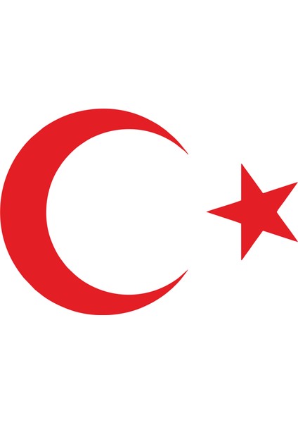 Ay Yıldız Sticker Türk Bayrağı Oto Sticker Araba Cam Sticker
