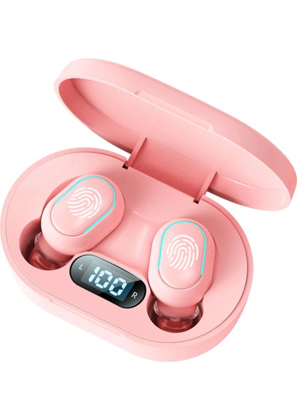 Kablosuz Bluetooth Lar 5.2 Ipx5 Stereo Salon Pembe Pembe Için Mikrofon Su Geçirmez Kulaklık (Yurt Dışından)