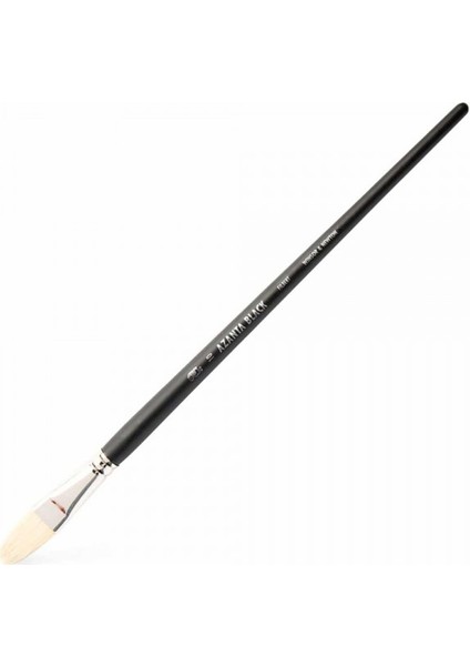 Azanta Black Uzun Saplı Sert Kıl Kedi Dili Fırça No 10