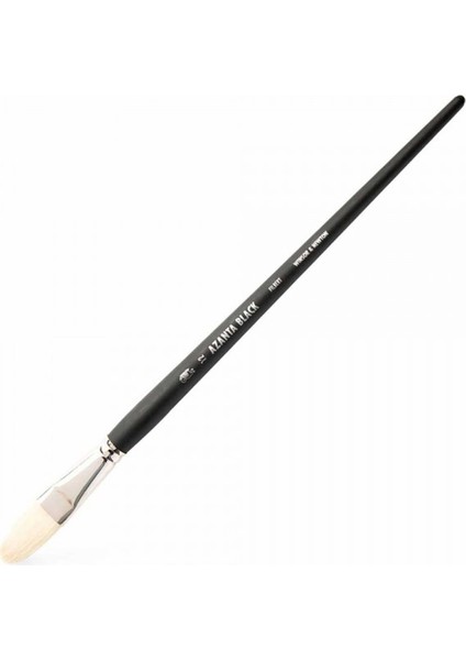Azanta Black Uzun Saplı Sert Kıl Kedi Dili Fırça No 12