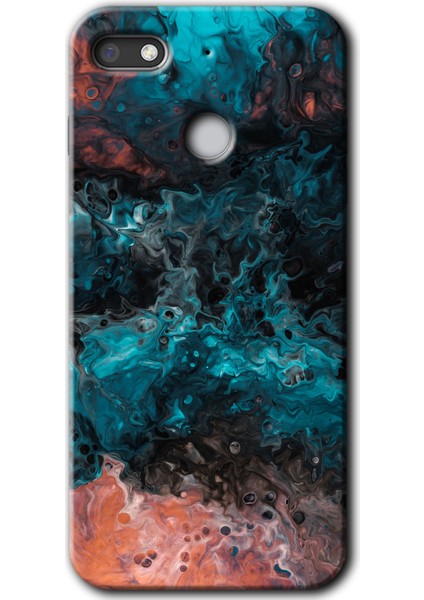 General Mobile Gm 8 Go Kılıf Hd Desen Baskılı Arka Kapak - Liquid Colorfull