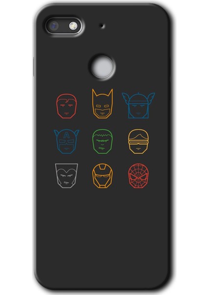 General Mobile Gm 8 Go Kılıf Hd Desen Baskılı Arka Kapak - Avengers Minimalism
