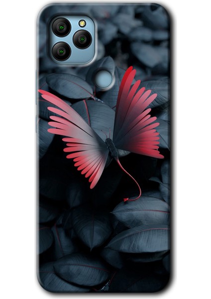 General Mobile Gm 22 Plus Kılıf Hd Desen Baskılı Arka Kapak - Dark Butterfly